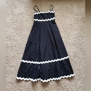 Black Dress with White Trim